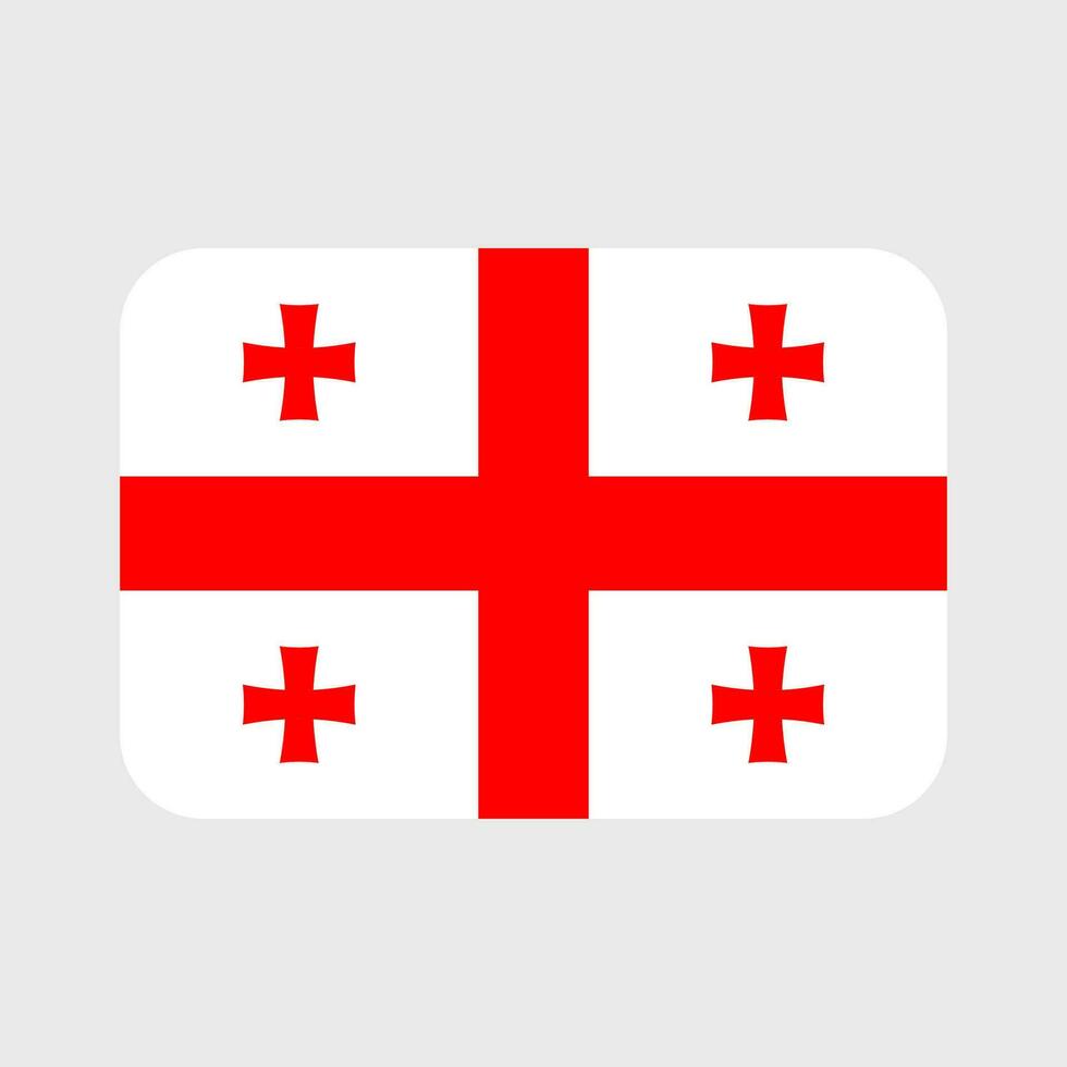Georgia bandera vector icono