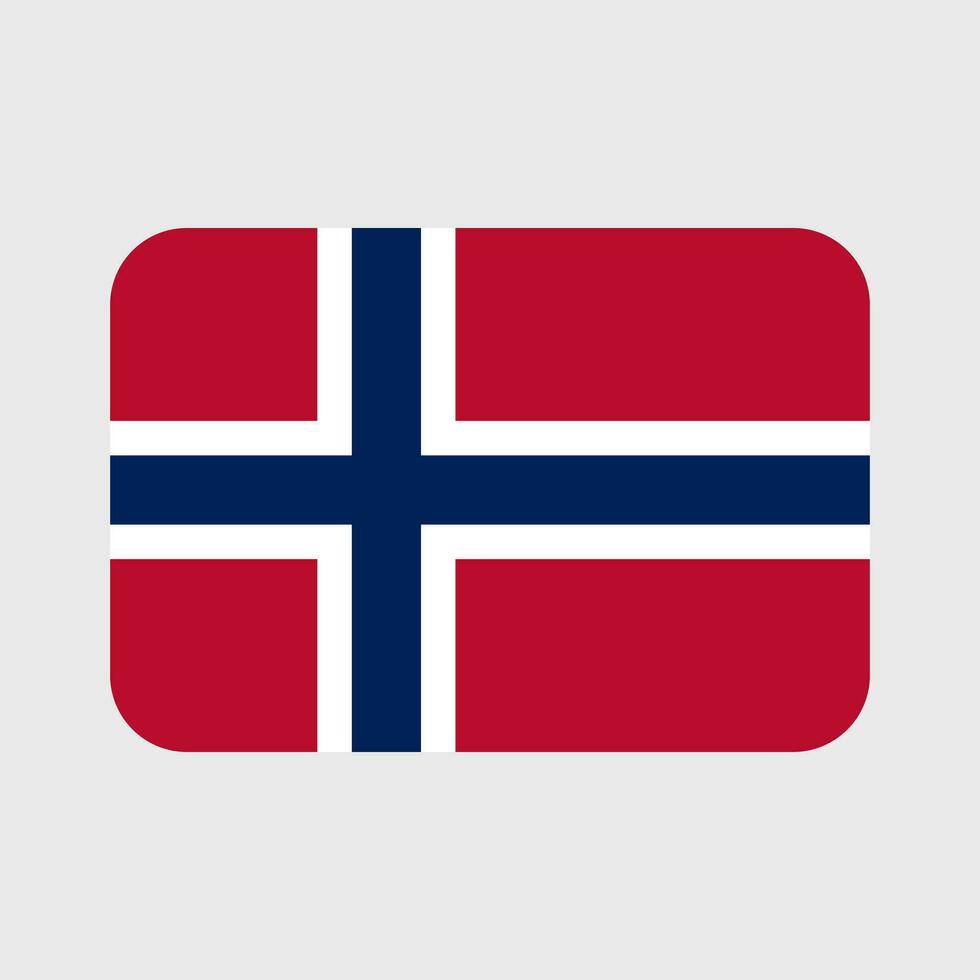 Noruega bandera vector icono