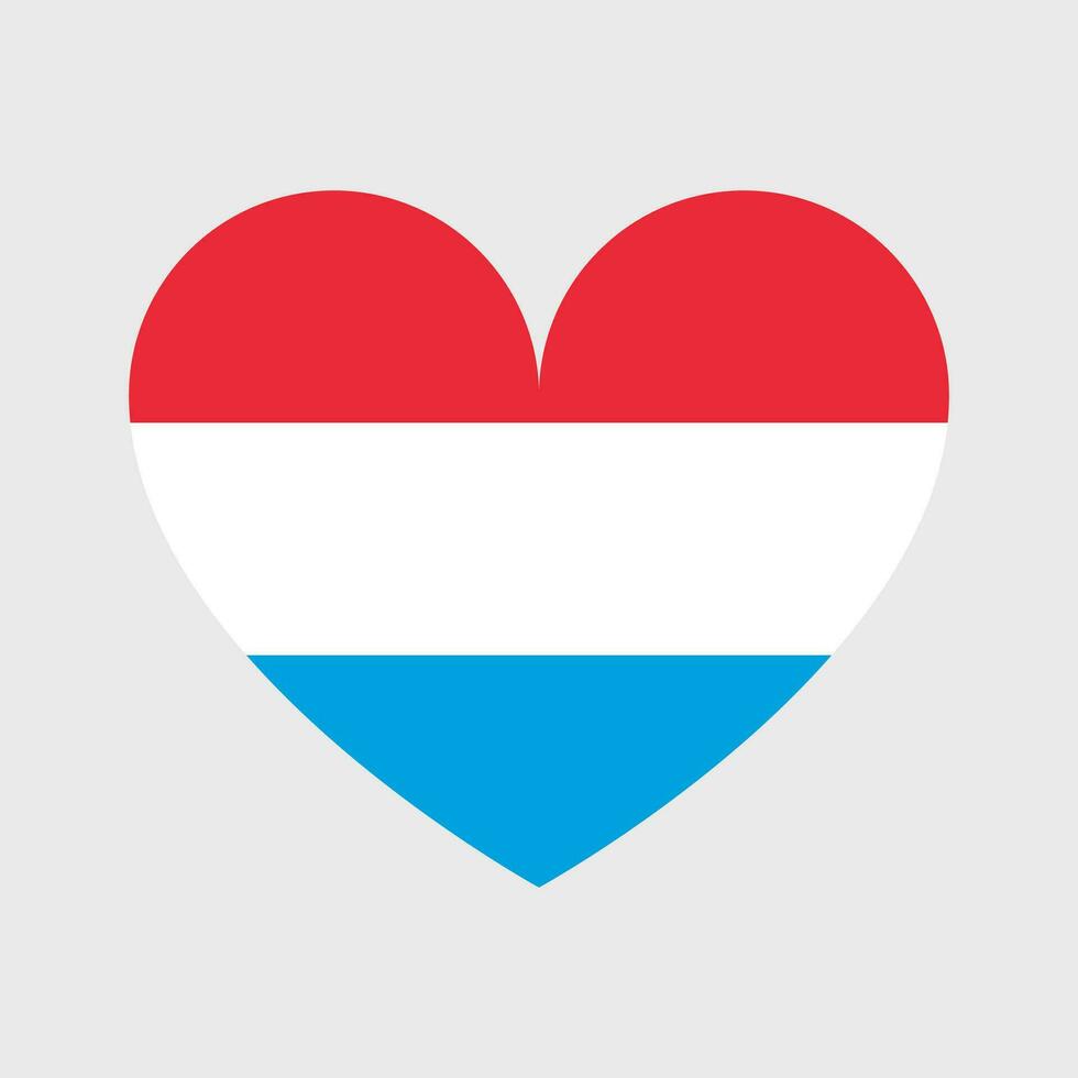 Luxembourg flag vector icon