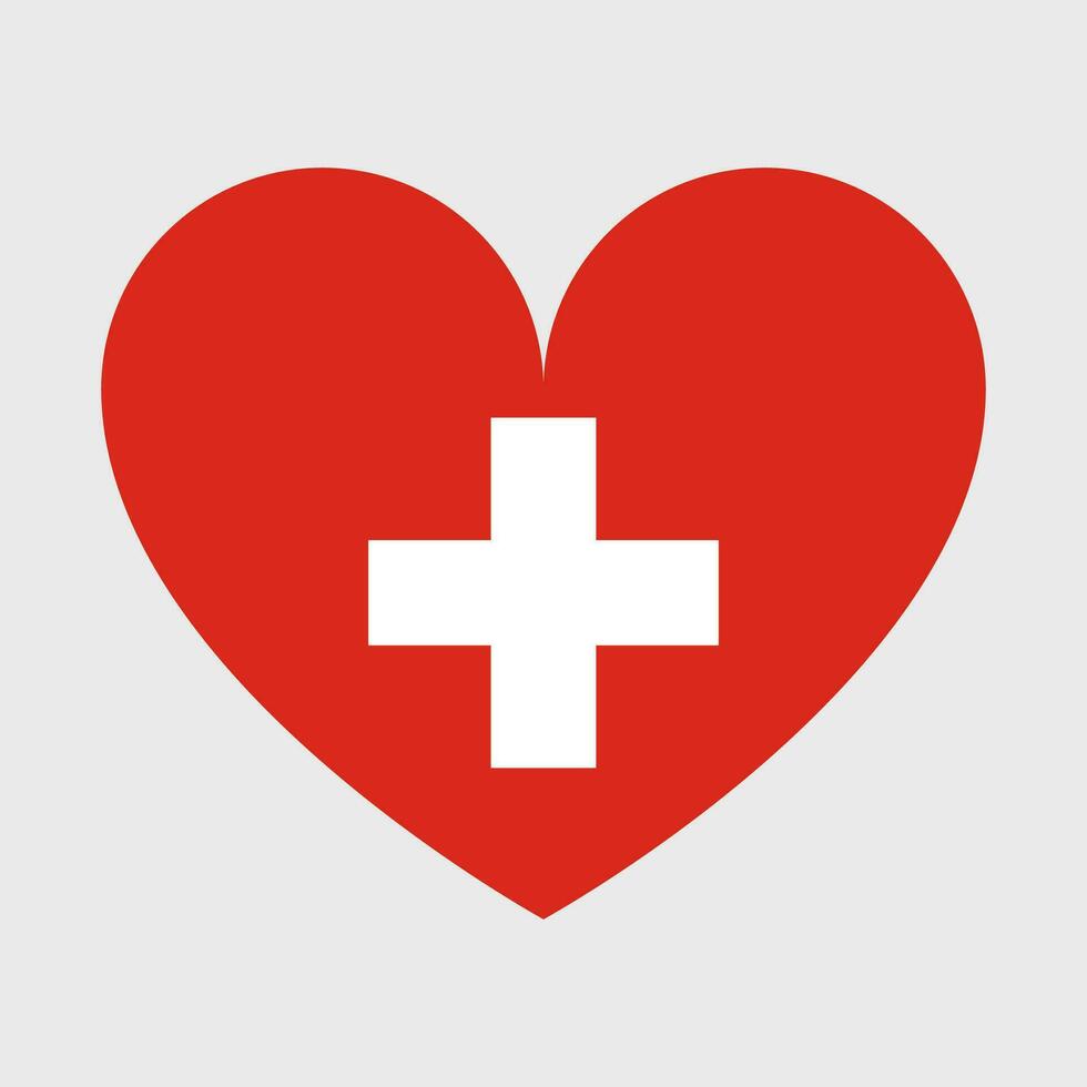 Switzerland flag vector icon