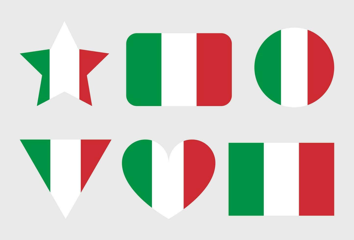 Italia bandera vector icono