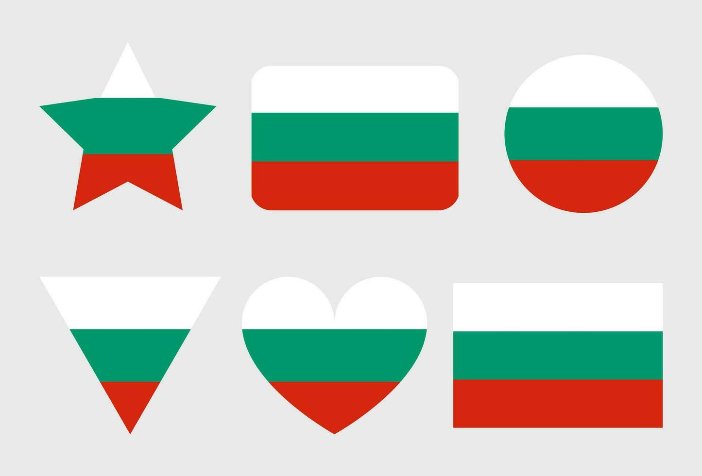 Bulgaria flag vector icon