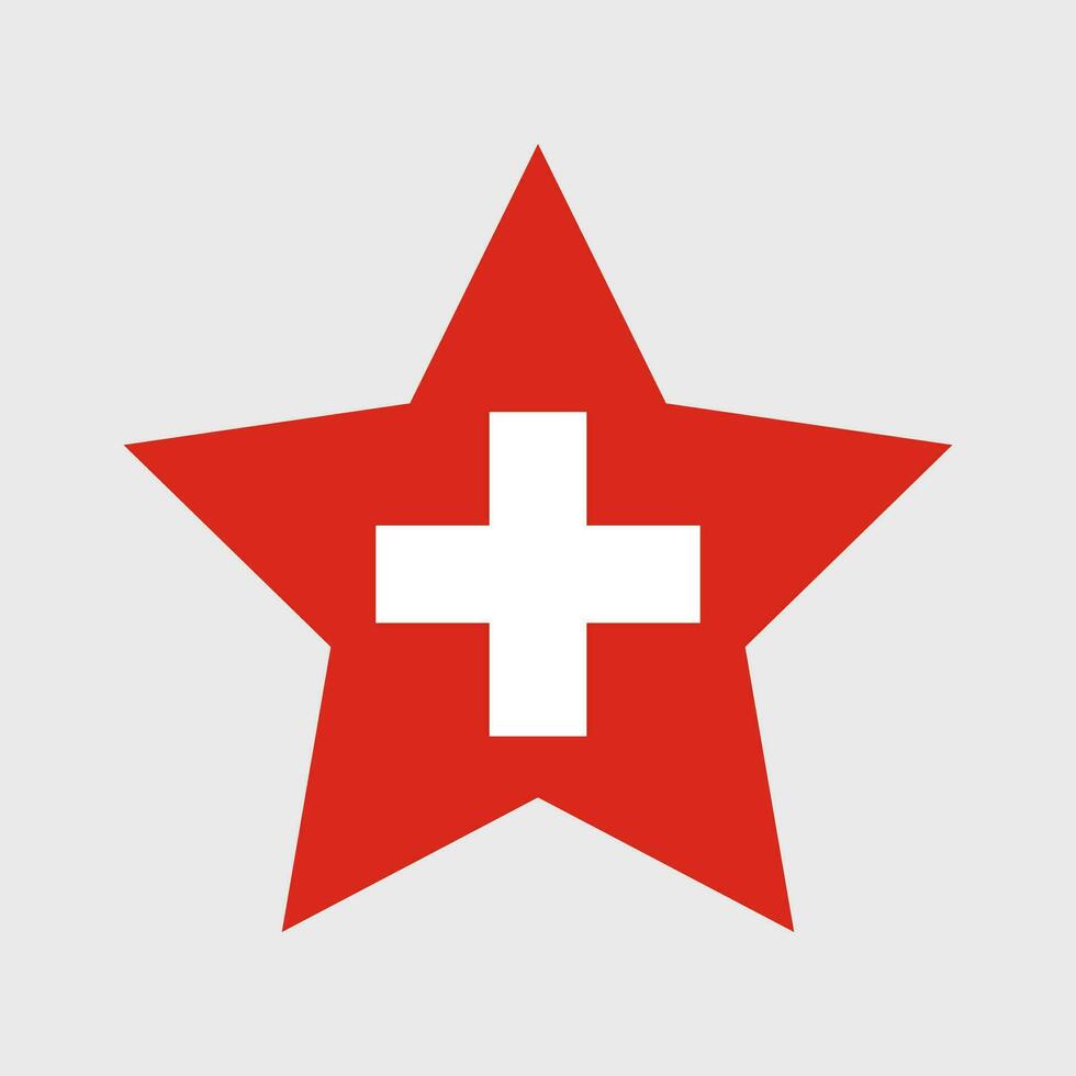 Suiza bandera vector icono