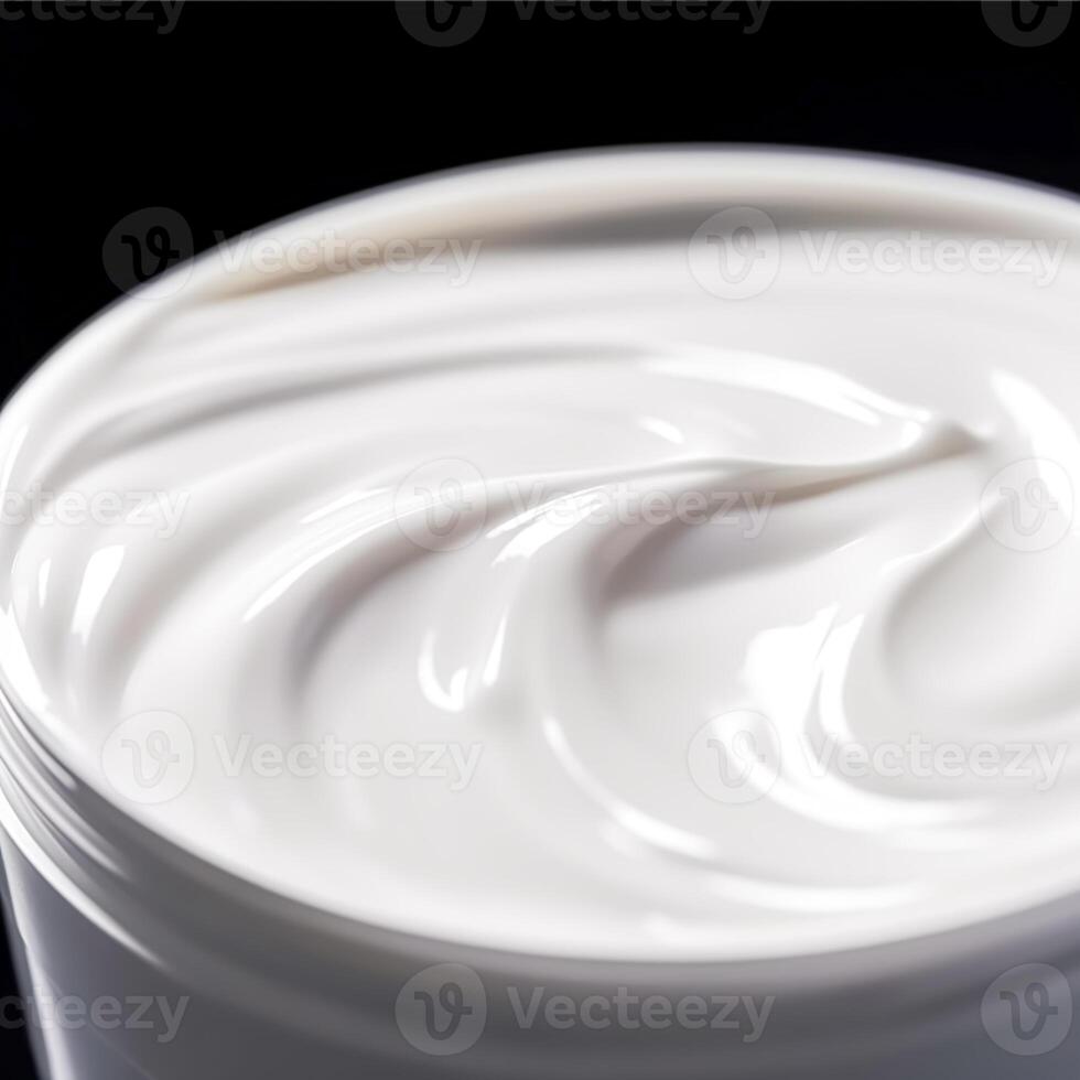 protección de la piel, productos cosméticos y belleza producto, puro blanco crema loción textura como resumen fondo, generativo ai foto