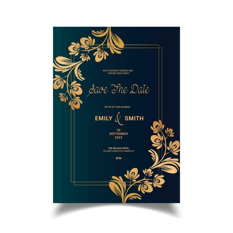 Wedding Card Design vector