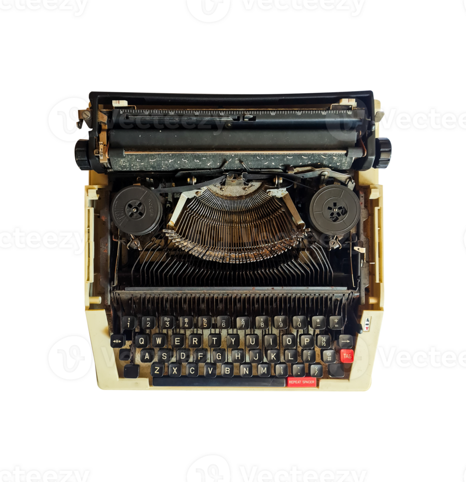 vintage typewriter isolated 25272420 PNG