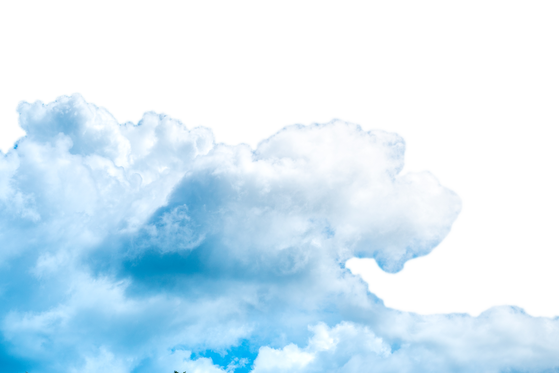 Blue Sky With Clouds Isolated 25272542 Png