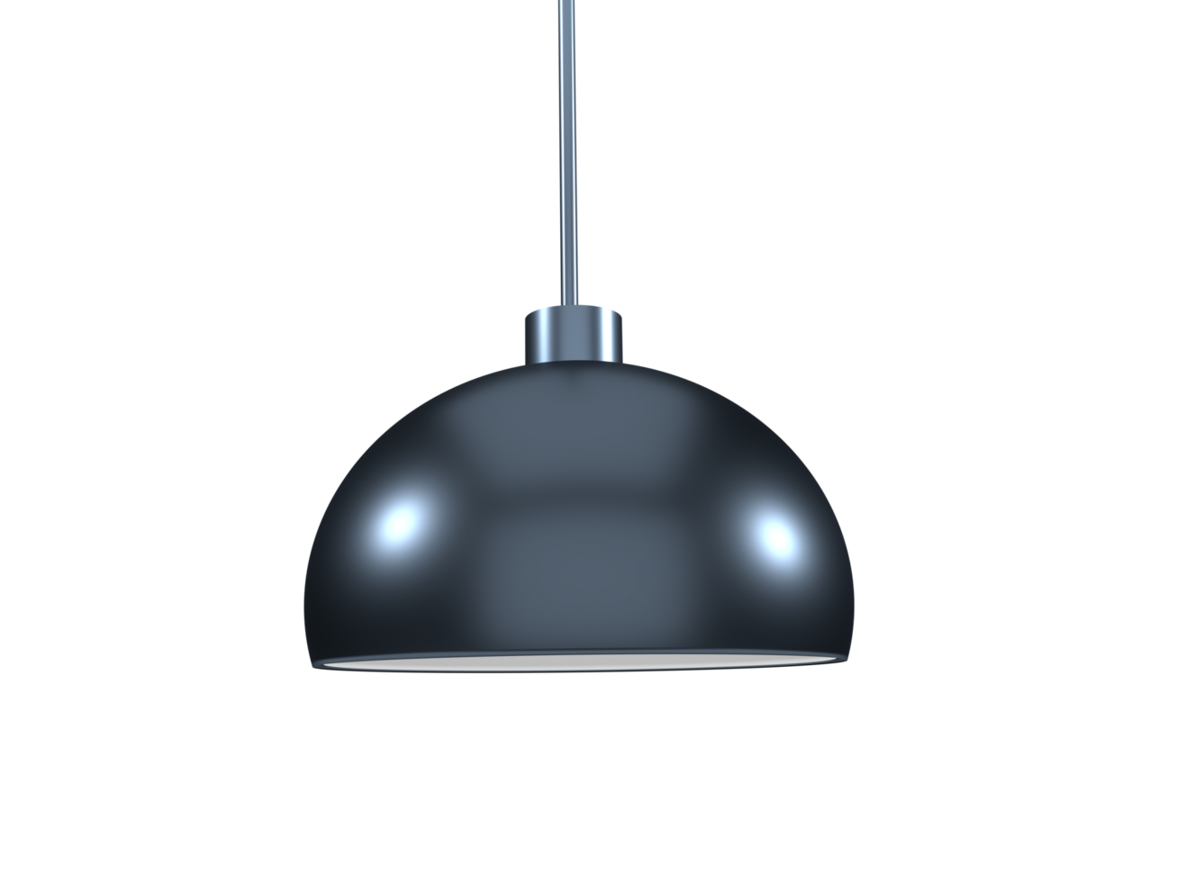 modern vägg lampa i de form av en gnistrande svart cirkel med en vit beläggning på en transparent bakgrund png