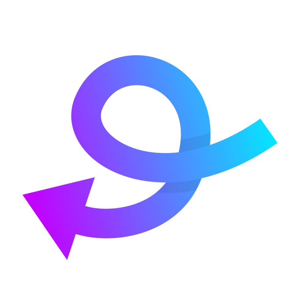 arrow icon. Arrow mark icon. abstract arrows for design use. Flat arrow icon. colorful arrow gradient color. png