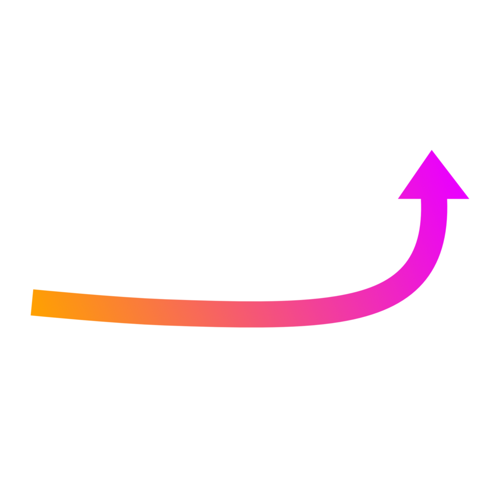 pil ikon. pil mark ikon. abstrakt pilar för design använda sig av. platt pil ikon. färgrik pil lutning Färg. png