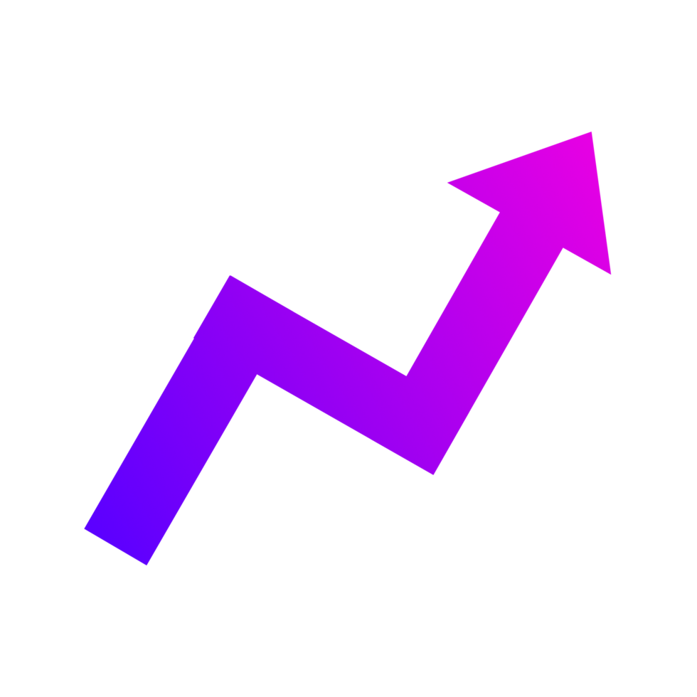 arrow icon. Arrow mark icon. abstract arrows for design use. Flat arrow icon. colorful arrow gradient color. png