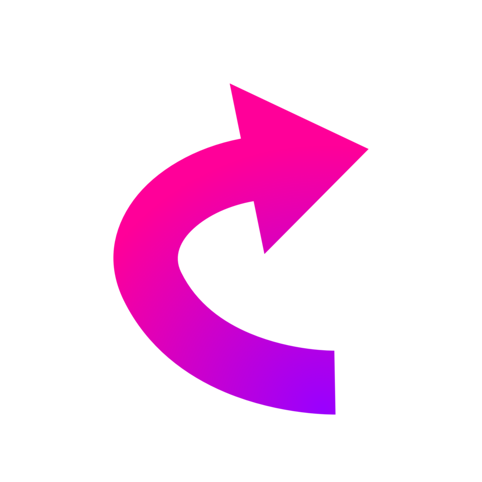 arrow icon. Arrow mark icon. abstract arrows for design use. Flat arrow icon. colorful arrow gradient color. png