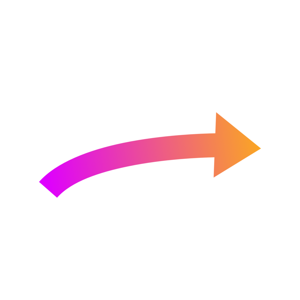 arrow icon. Arrow mark icon. abstract arrows for design use. Flat arrow icon. colorful arrow gradient color. png