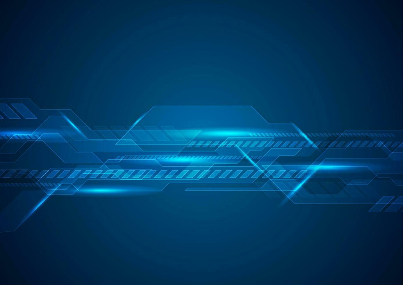 Dark blue technology futuristic background vector