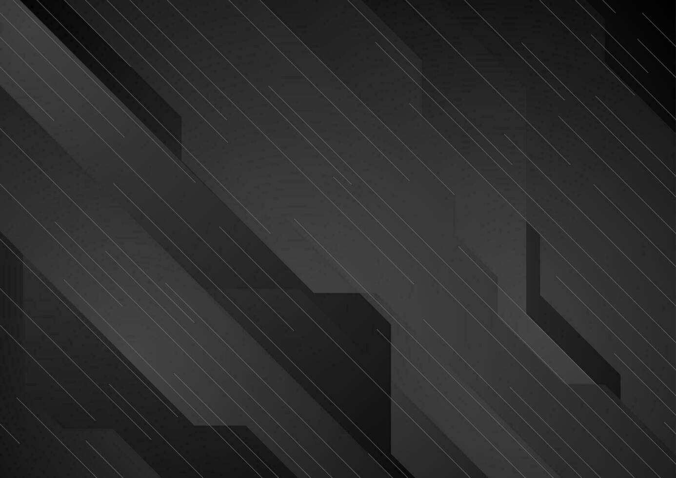 Black abstract tech geometric modern background vector