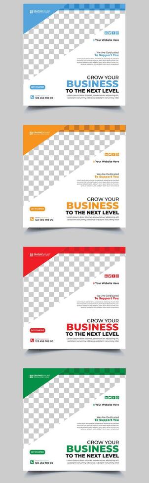 Corporate Social Media Post vector