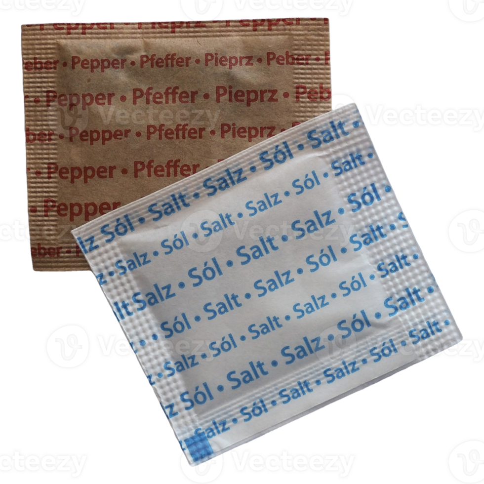 individual salt and pepper sachet transparent PNG 25273419 PNG