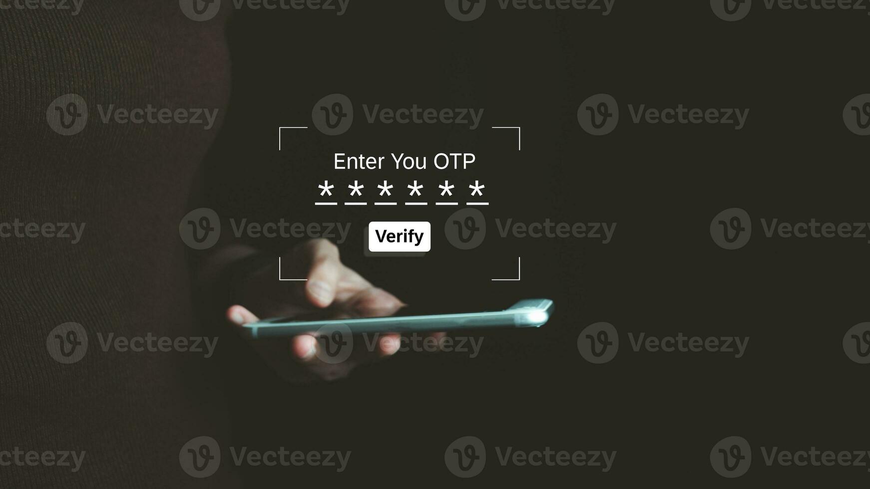 Verification of information with fingerprint scanner,2 factor authentication, high security for login access information, Internet security, online financial transaction, 2-step verify photo