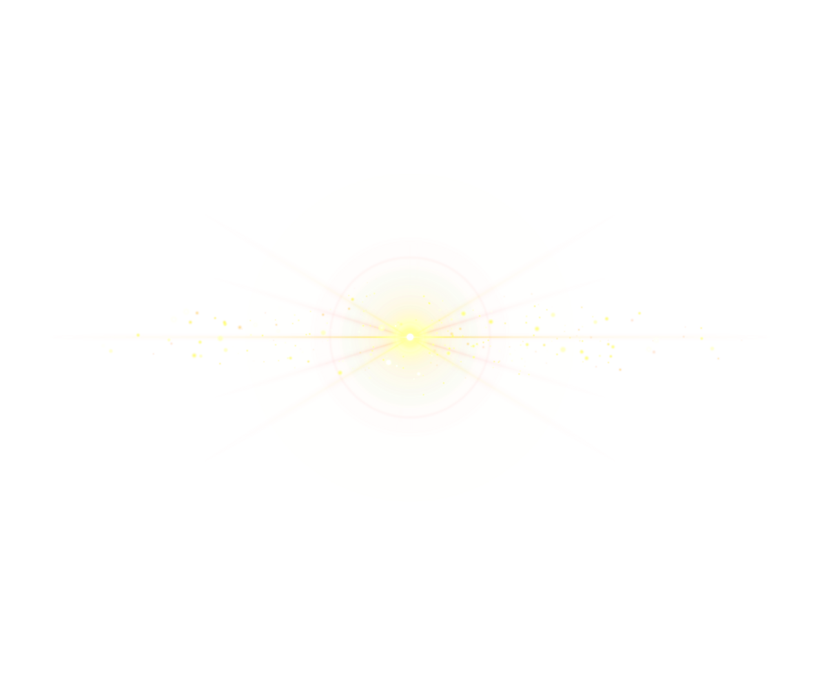 lens flare golden light dust particle magic style png