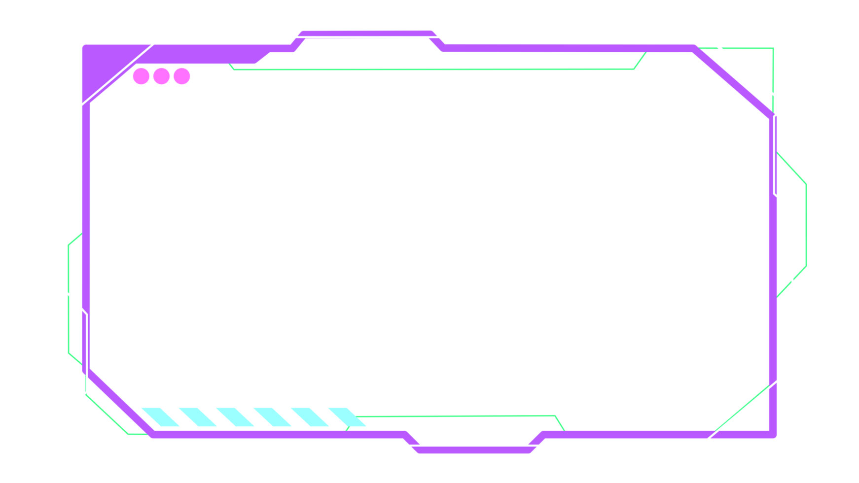 Abstract HUD display infographic sci-fi futuristic frame information png