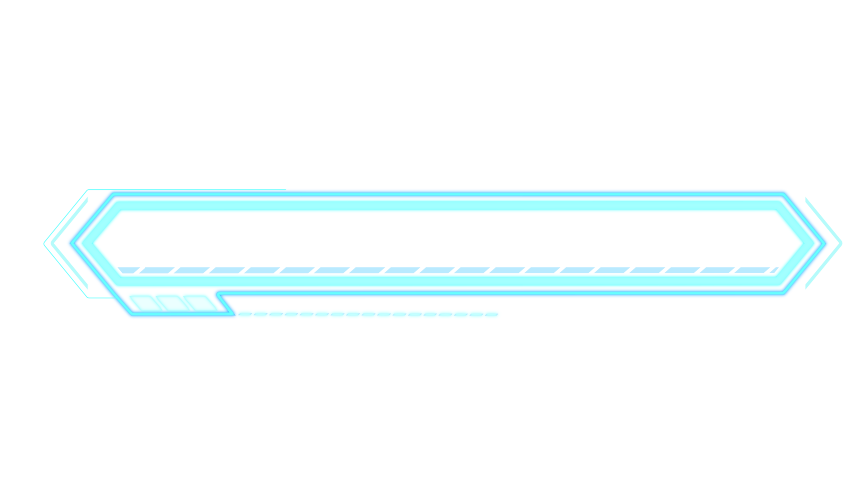 Abstract hi-tech HUD sci-fi display interface frame digital technology element png