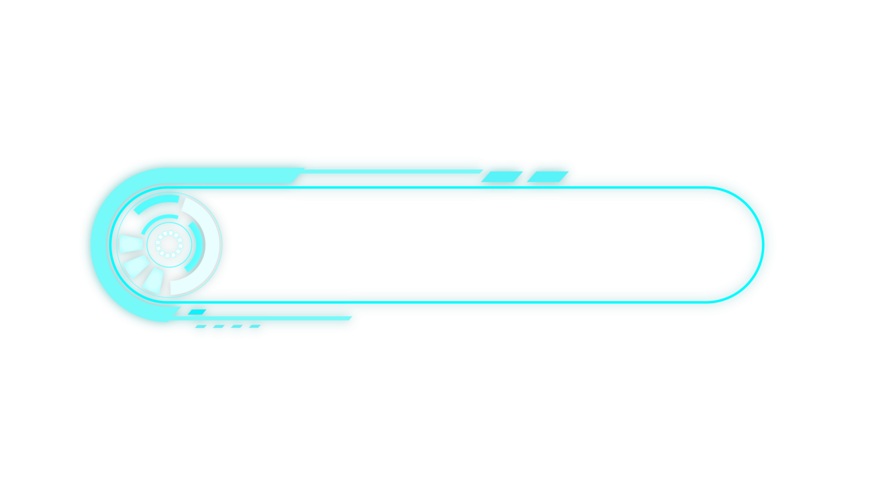 Abstract hi-tech HUD sci-fi display interface frame digital technology element png