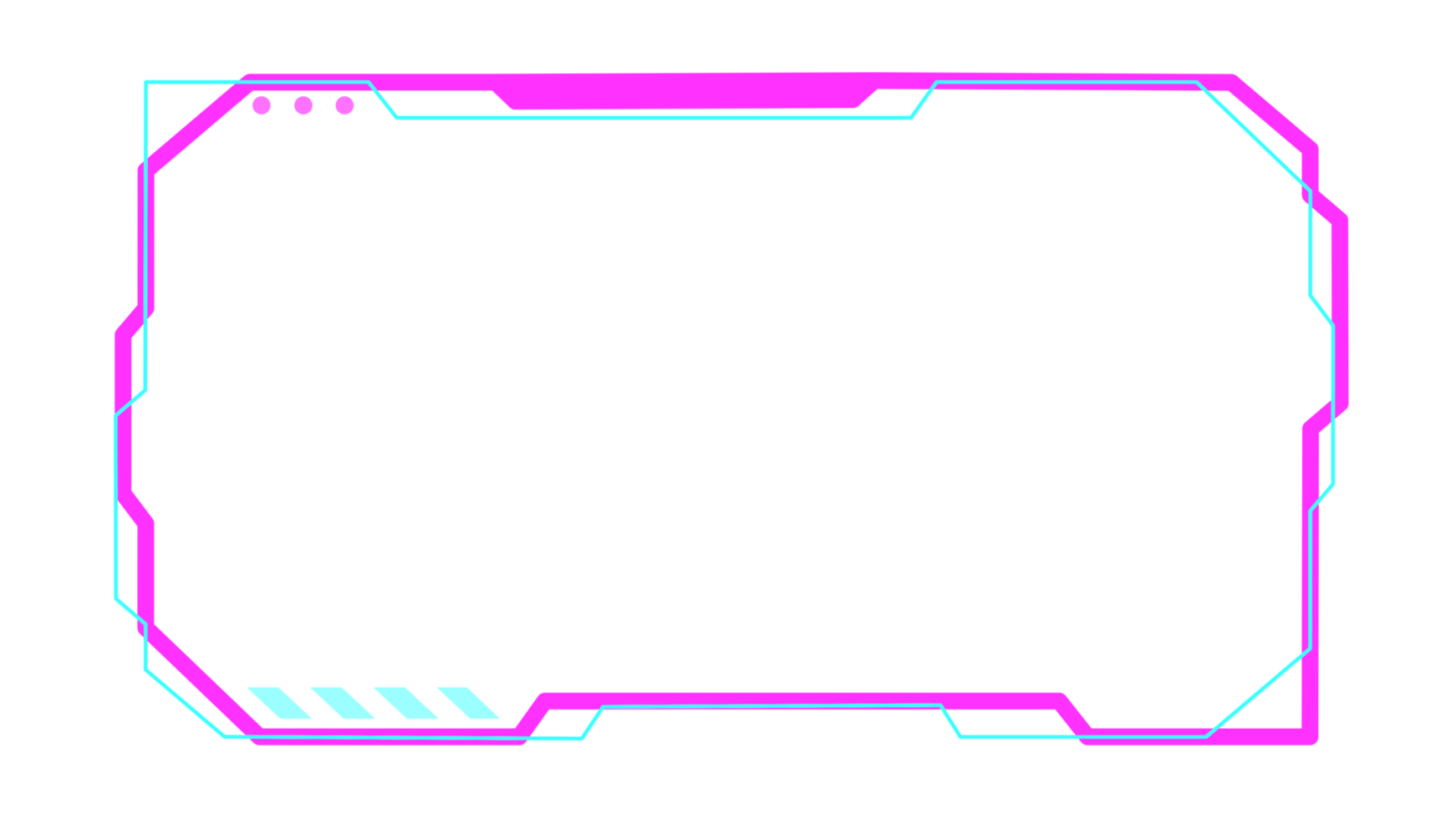 Abstract HUD display infographic sci-fi futuristic frame information png