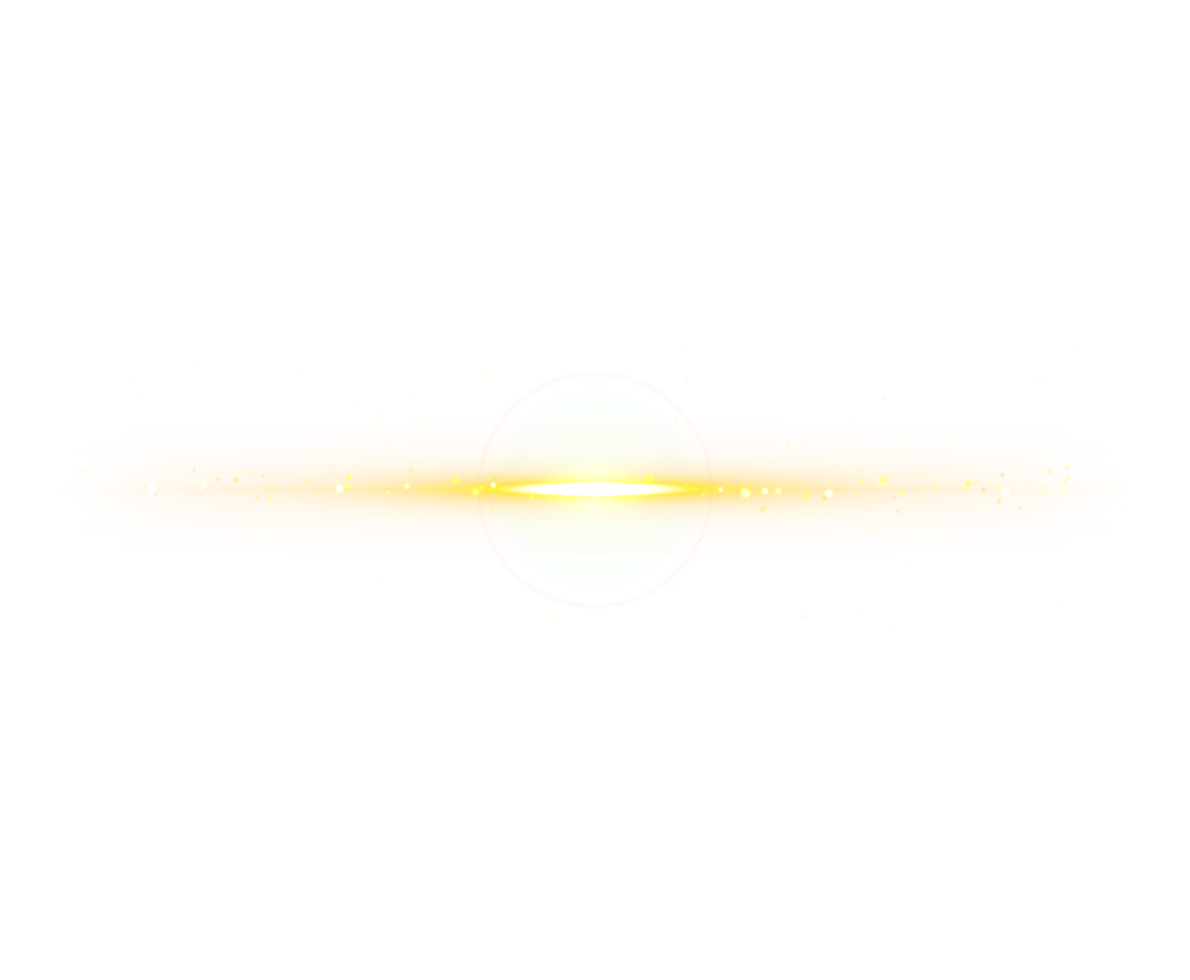 lentille éclater d'or lumière poussière particule la magie style png