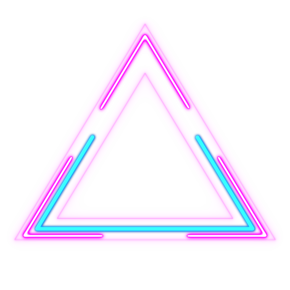 abstrakt neon retro triangel klistermärke stil 80-90-tal. png