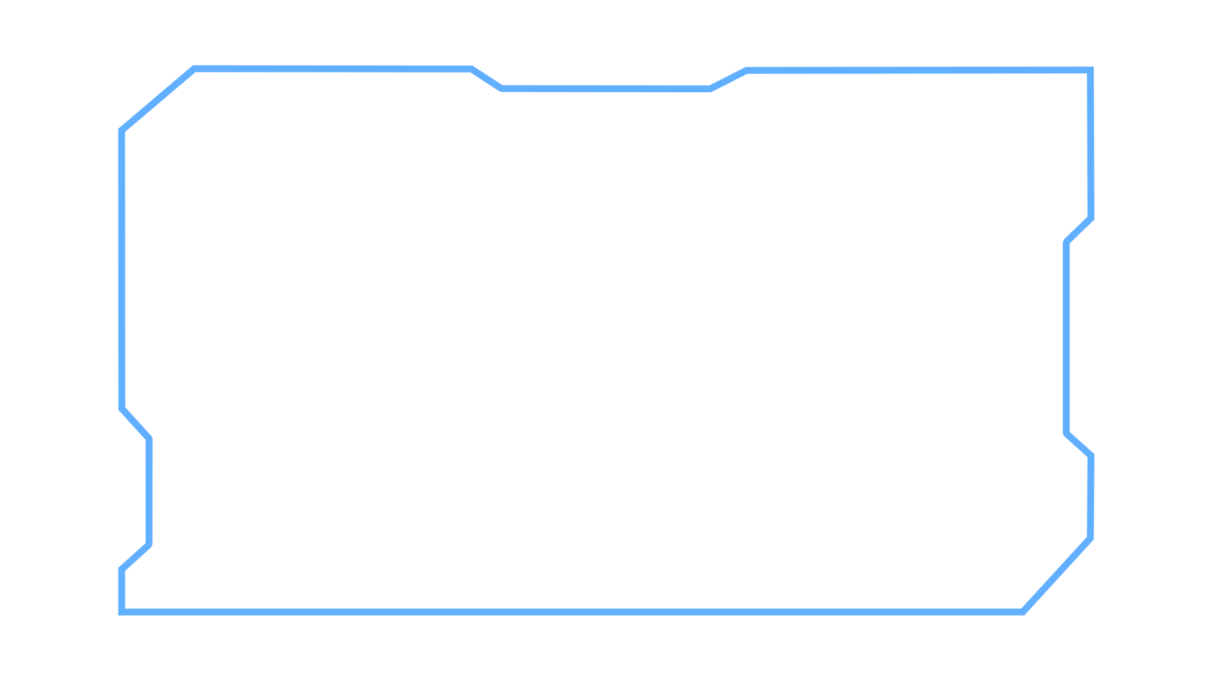 Abstract HUD display infographic sci-fi futuristic frame information png