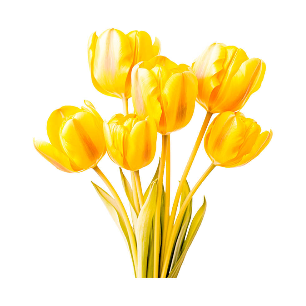 tulipe fleur bouquet graphie, l'amour tulipes génératif ai png