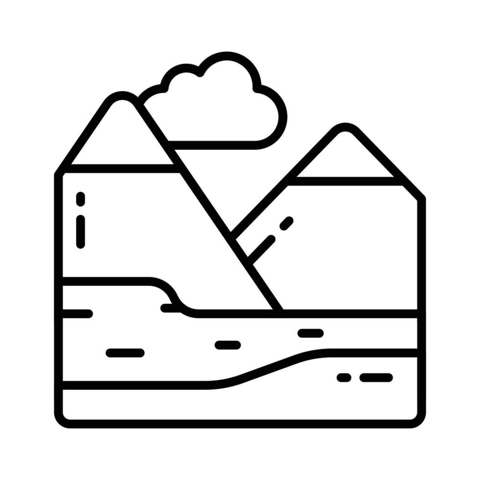 obtener tu manos en esta cuidadosamente hecho a mano Islandia vector en moderno estilo, Listo a utilizar icono