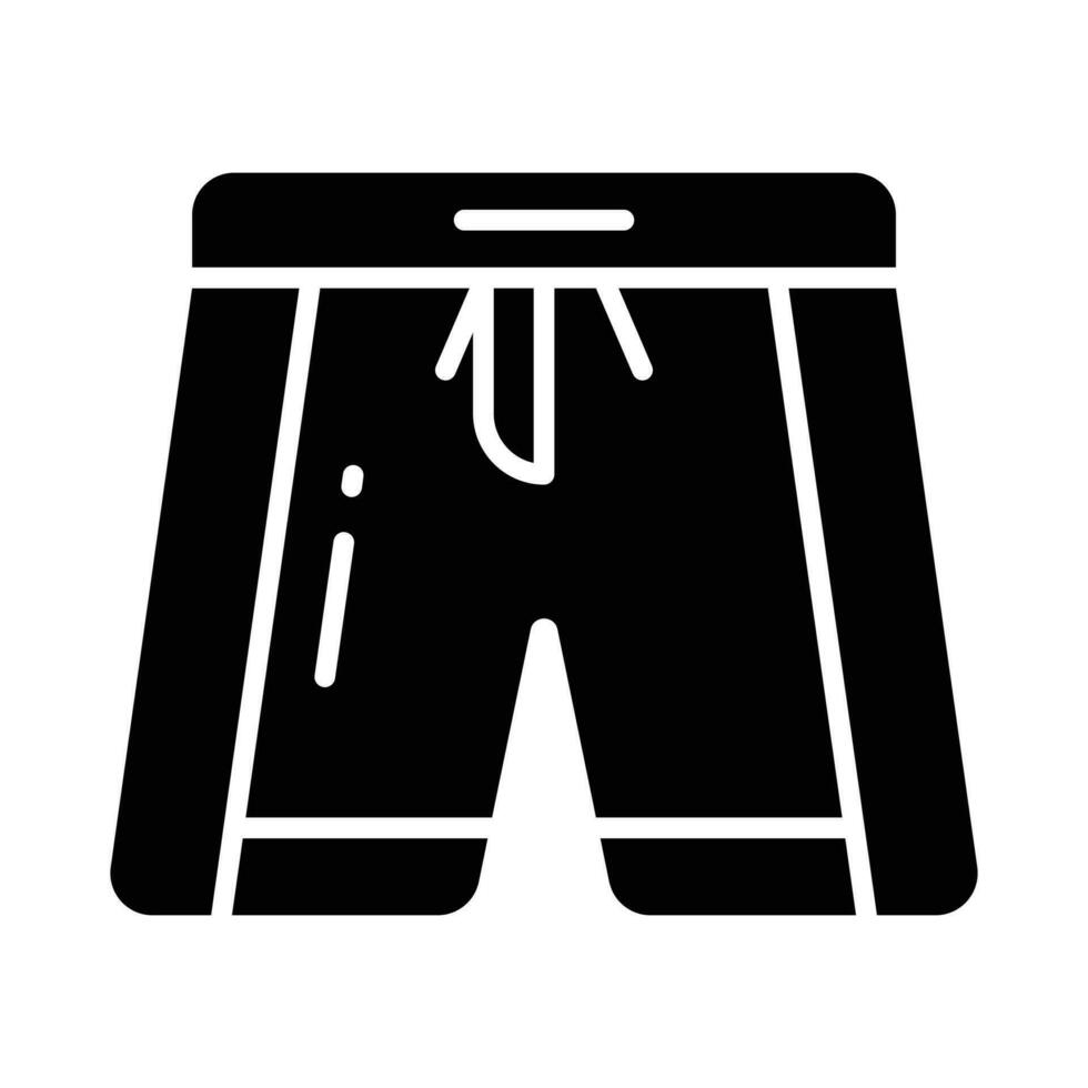 Shorts icon in modern style, beachwear vector