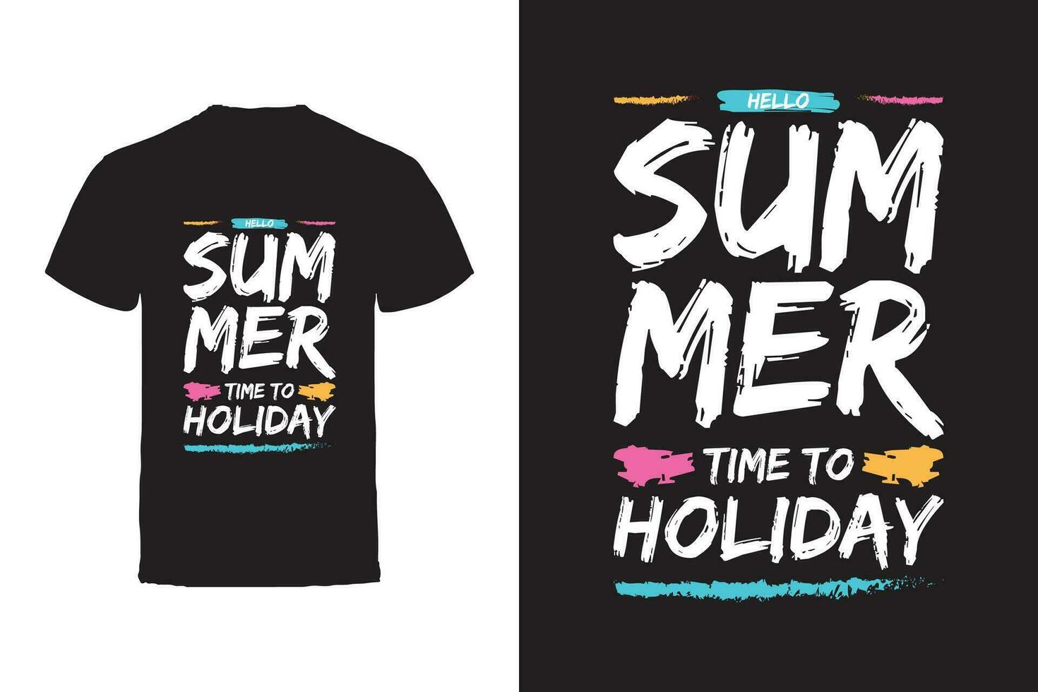 Vector T-shirt design. Summer Typography Vector T-shirt design.