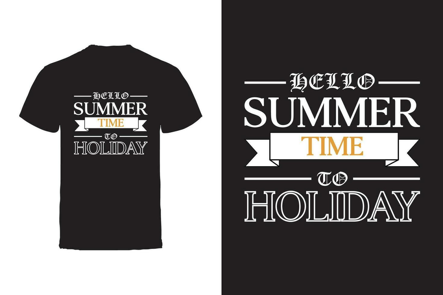 Vector T-shirt design. Summer Typography Vector T-shirt design.