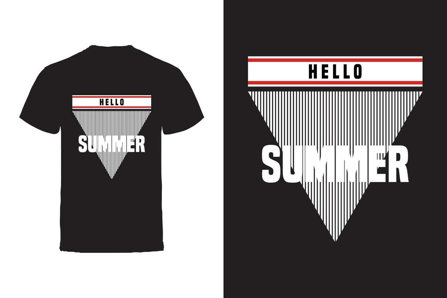 Vector T-shirt design. Summer Typography Vector T-shirt design.