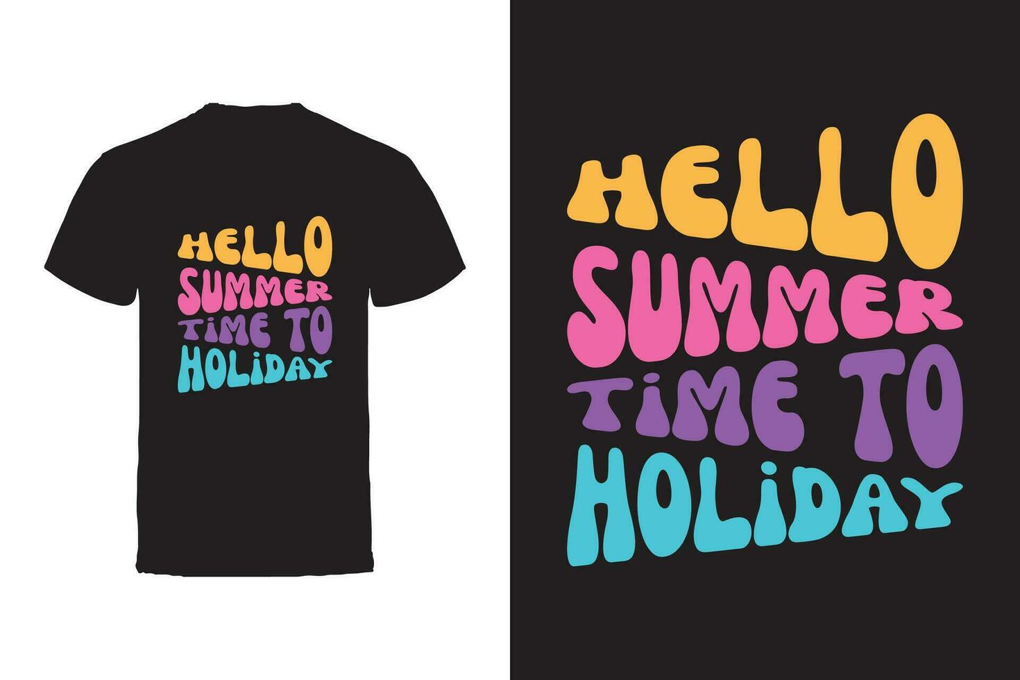 Vector T-shirt design. Summer Typography Vector T-shirt design.