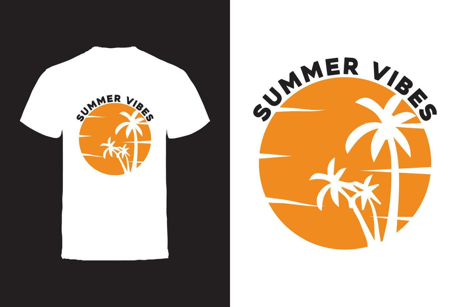 Vector T-shirt design. Summer Typography Vector T-shirt design.