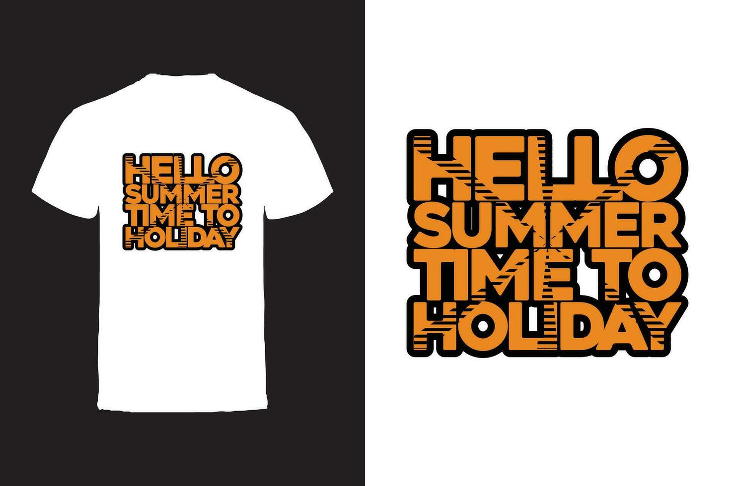 Vector T-shirt design. Summer Typography Vector T-shirt design.