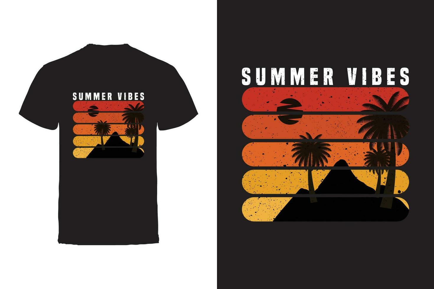 Vector T-shirt design. Summer Typography Vector T-shirt design.