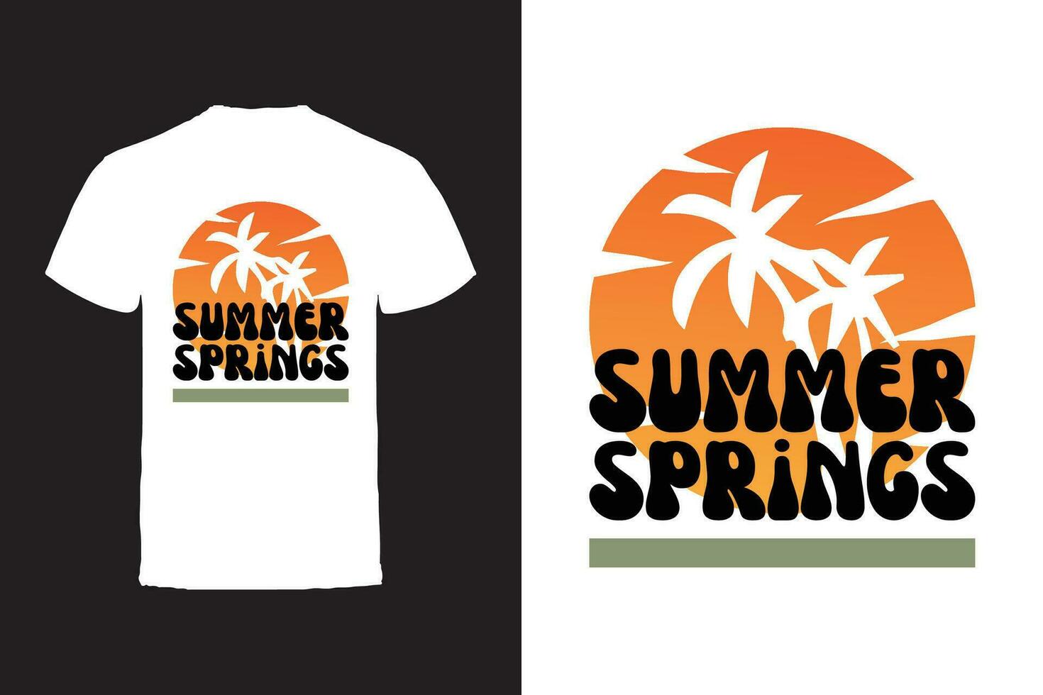 Vector T-shirt design. Summer Typography Vector T-shirt design.