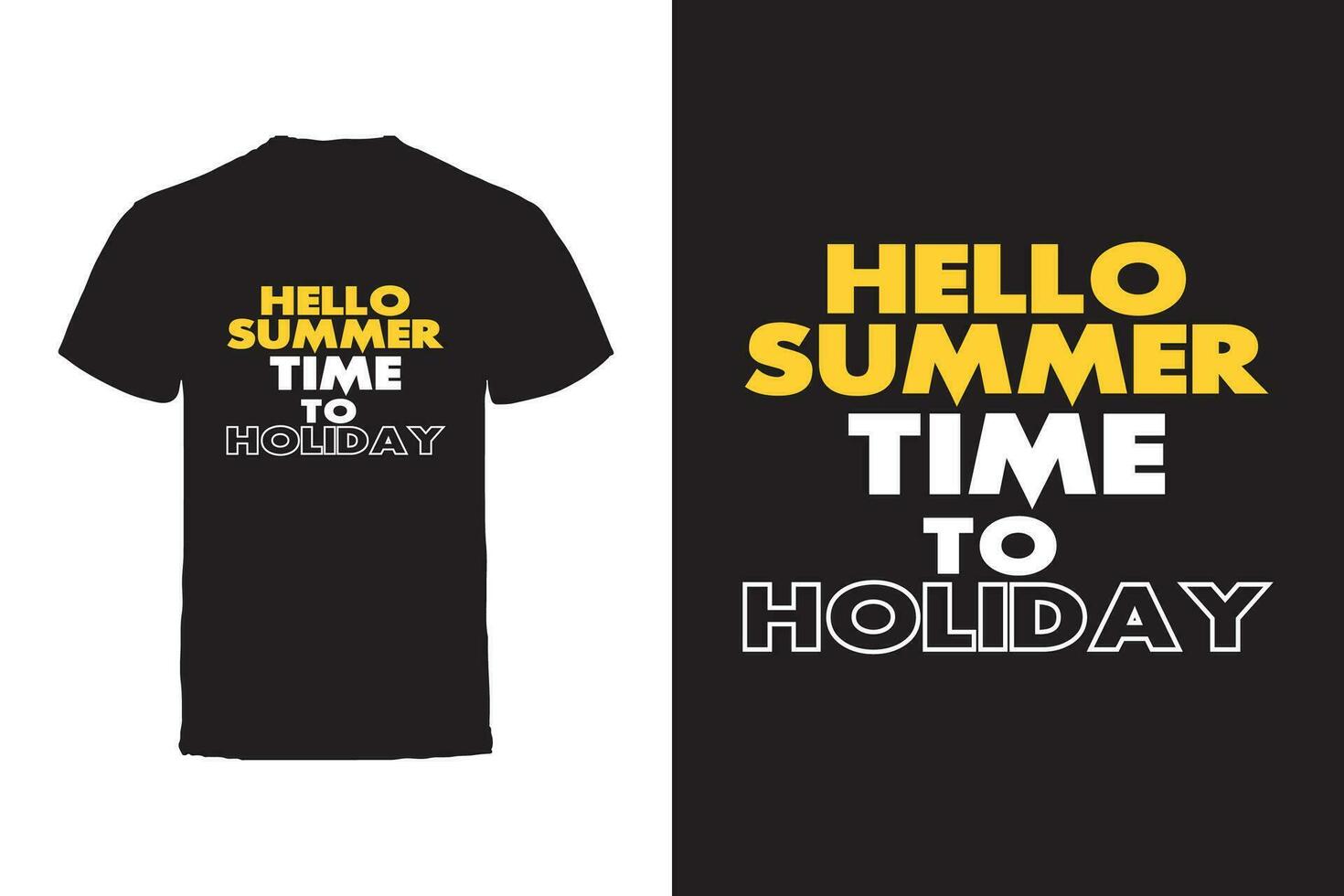 Vector T-shirt design. Summer Typography Vector T-shirt design.