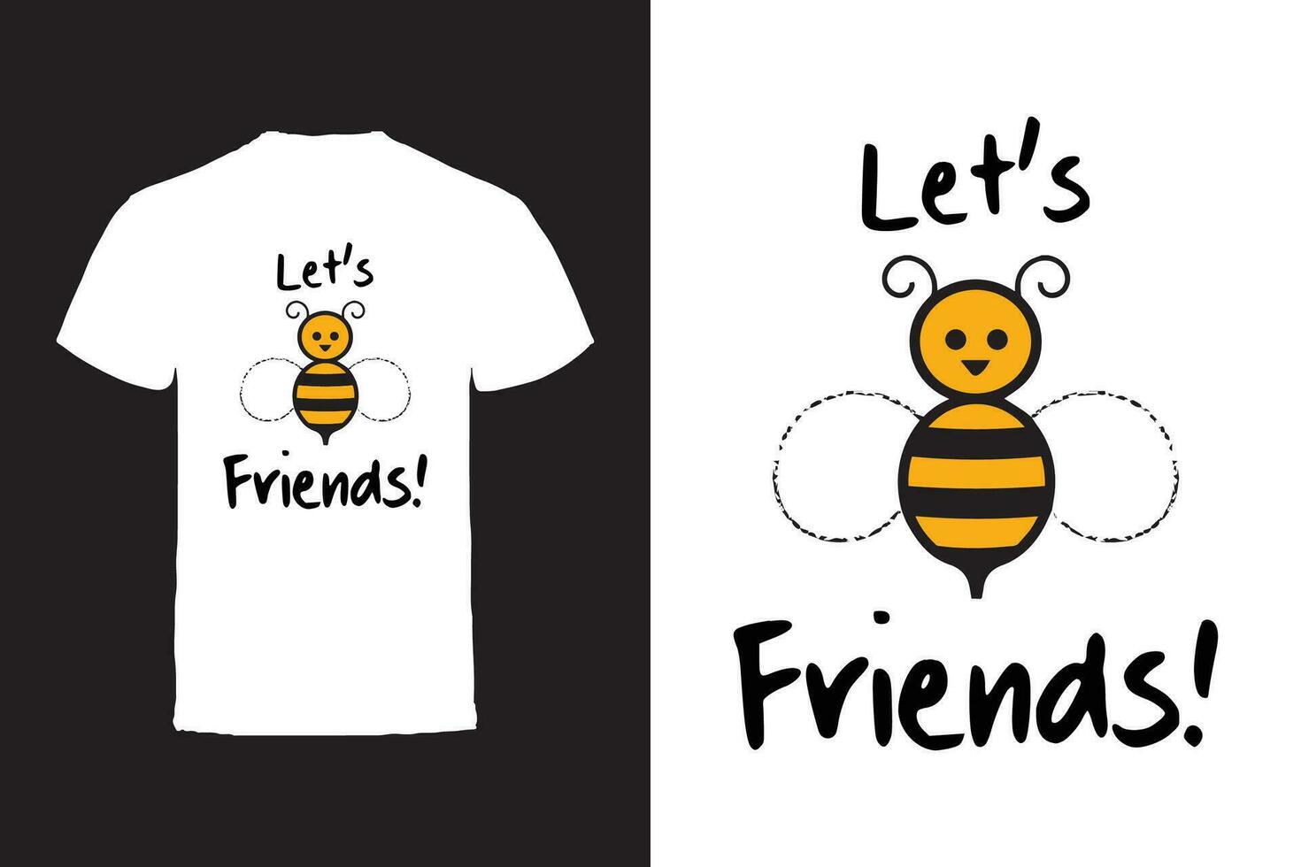 Vector T-shirt design. Friends and Friendship Typography Vector T-shirt design.