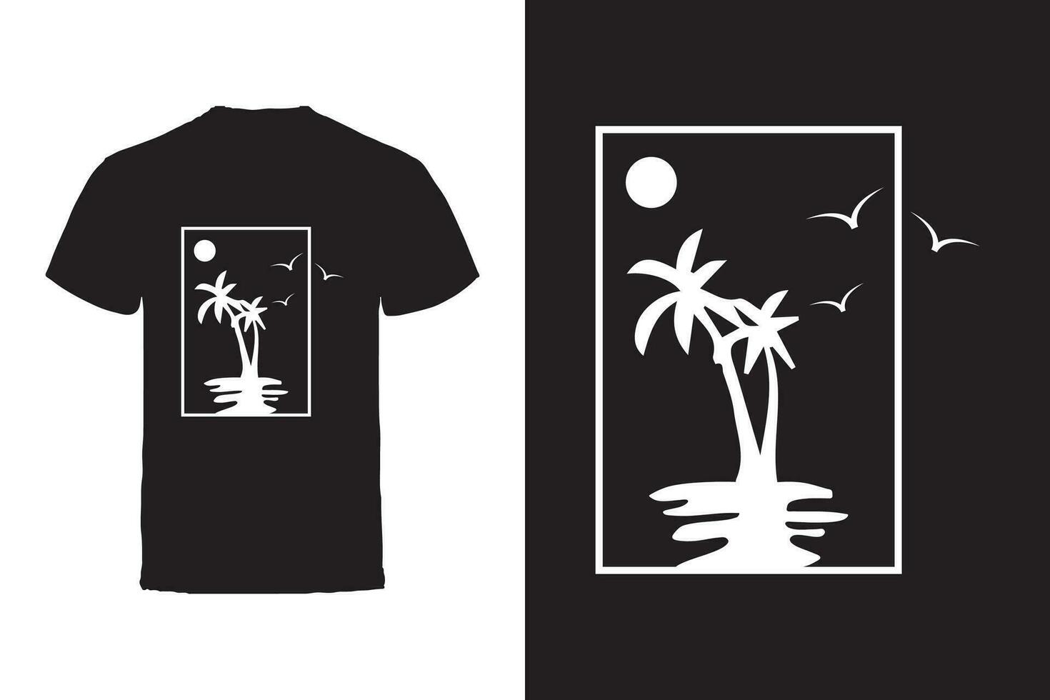 Vector T-shirt design. Summer Typography Vector T-shirt design.