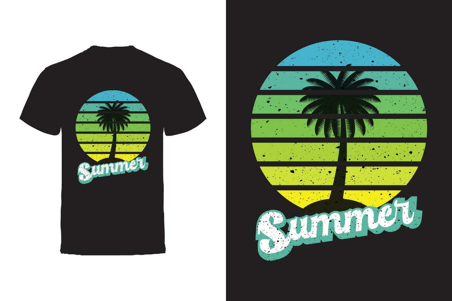 Vector T-shirt design. Summer Typography Vector T-shirt design.