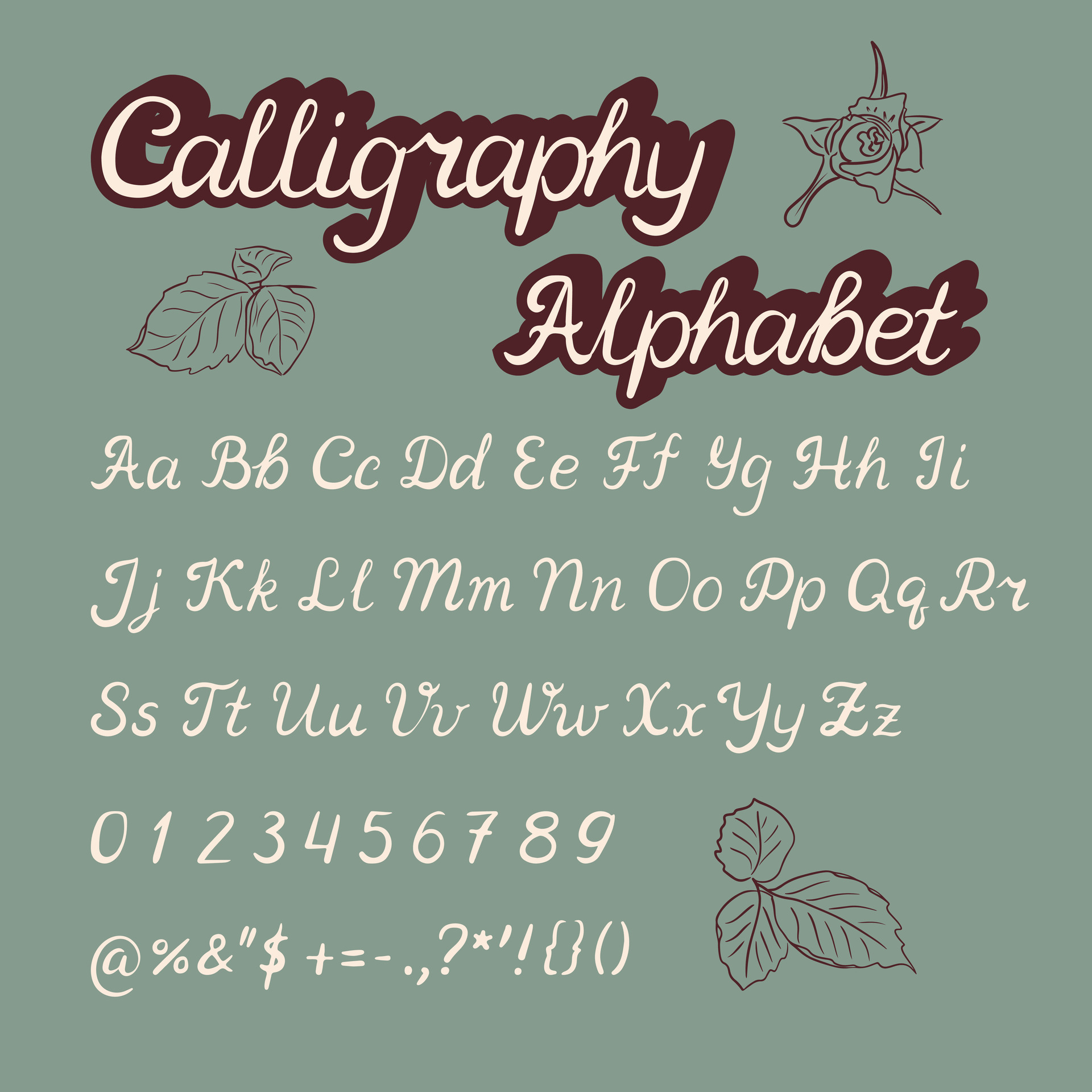 Brush pen script outlet