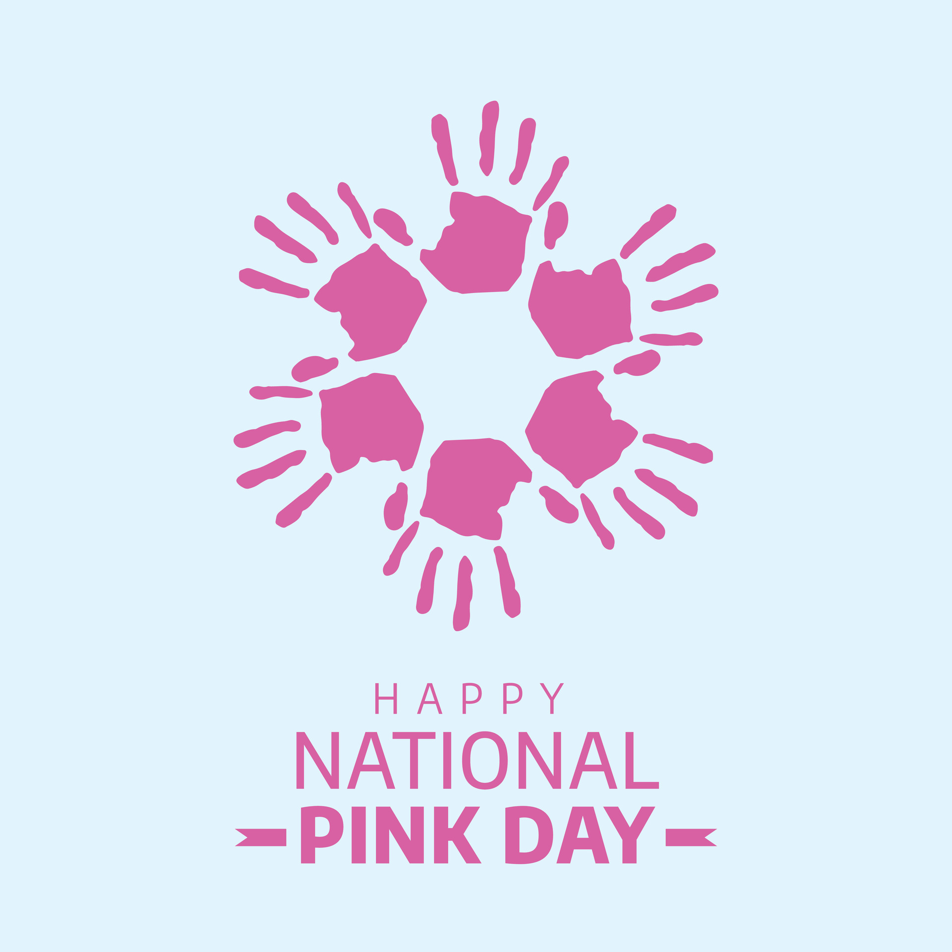 national pink day design template for celebration. national pink day