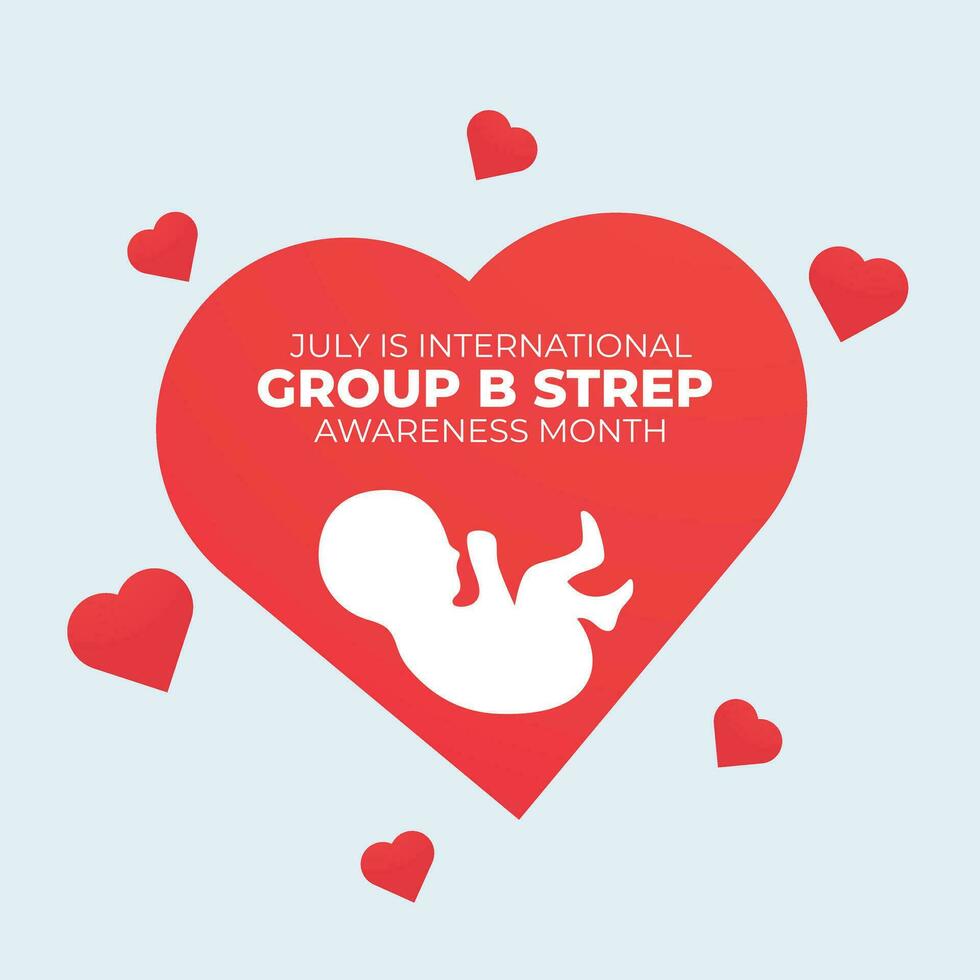 international group b strep day design template for celebration. international group b strep vector design. group b strep awareness. baby vector design.