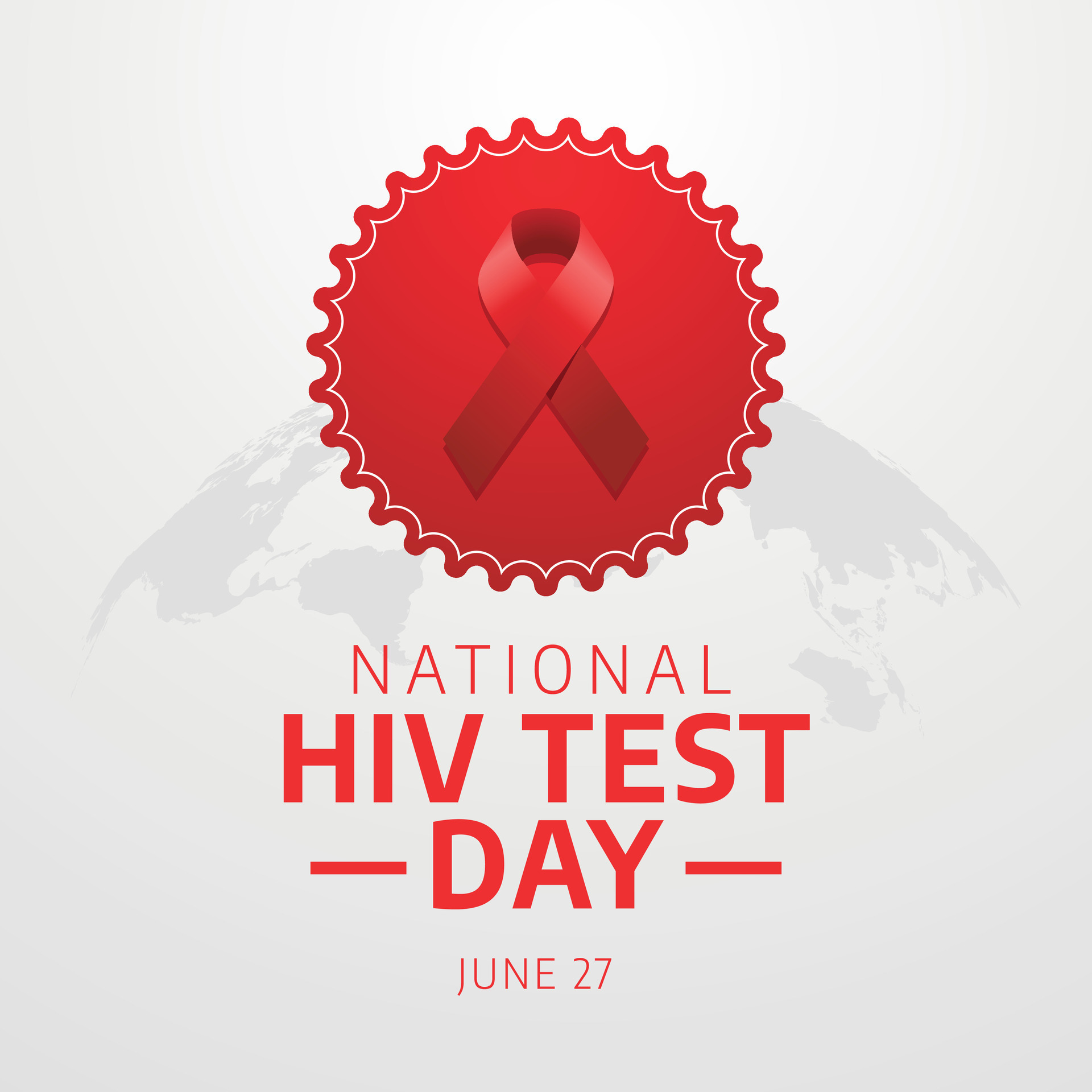 national hiv testing day design template for celebration. hiv testing