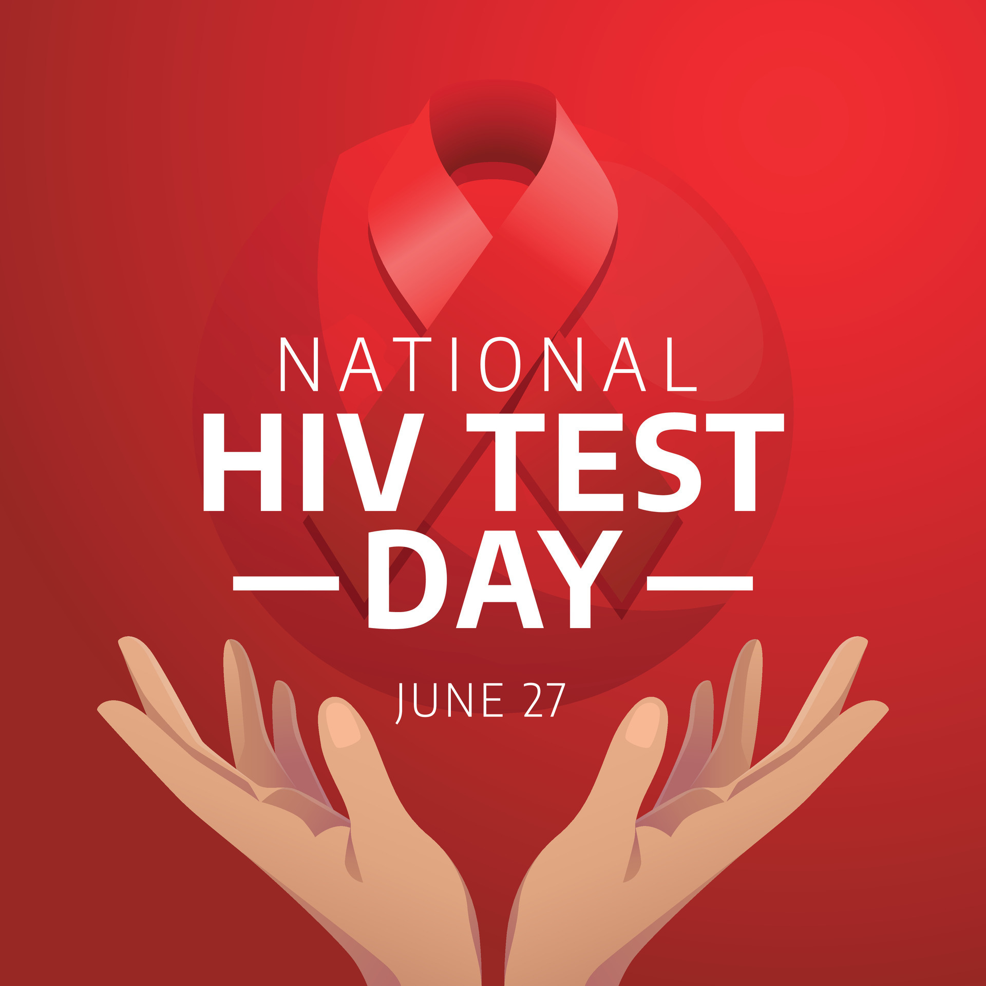 national hiv testing day design template for celebration. hiv testing